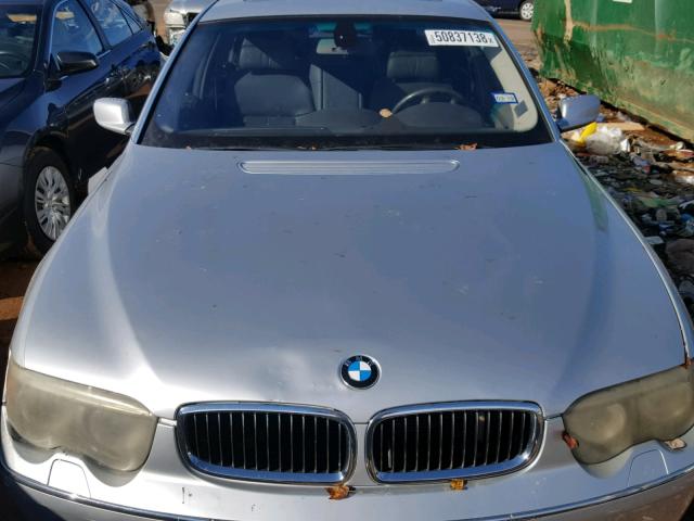 WBAGN63575DS57261 - 2005 BMW 745 LI GRAY photo 7