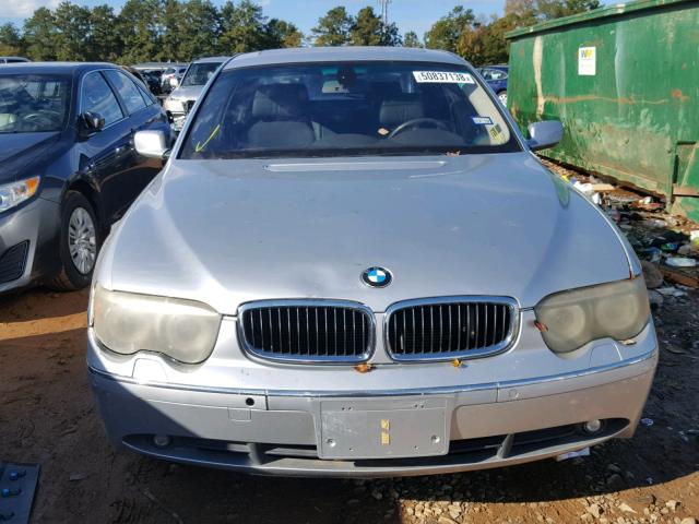 WBAGN63575DS57261 - 2005 BMW 745 LI GRAY photo 9