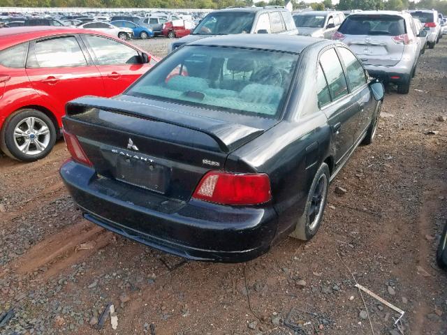 4A3AA46GX3E209828 - 2003 MITSUBISHI GALANT ES BLACK photo 4