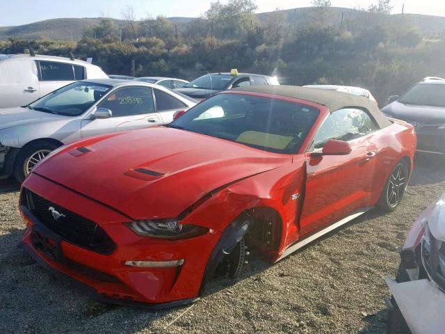 1FATP8FF4K5182204 - 2019 FORD MUSTANG GT RED photo 2