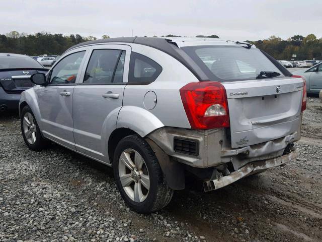 1B3CB4HA0AD651202 - 2010 DODGE CALIBER SX SILVER photo 3