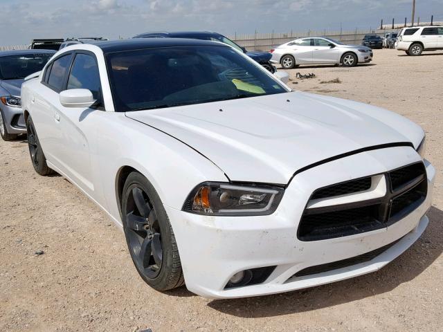 2C3CDXHG7EH363088 - 2014 DODGE CHARGER SX WHITE photo 1