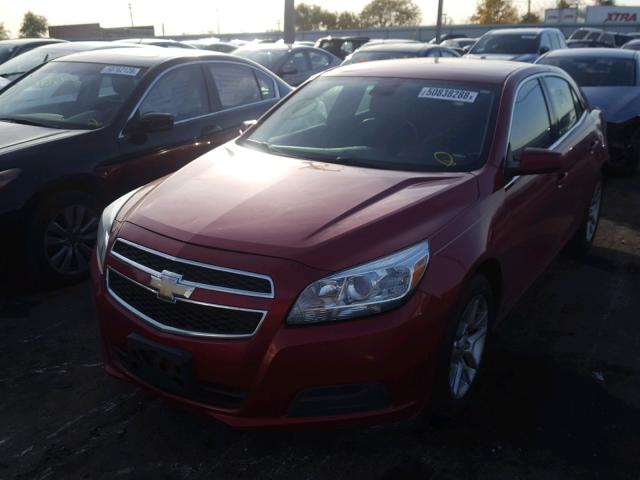 1G11D5RR4DF112951 - 2013 CHEVROLET MALIBU 1LT RED photo 2