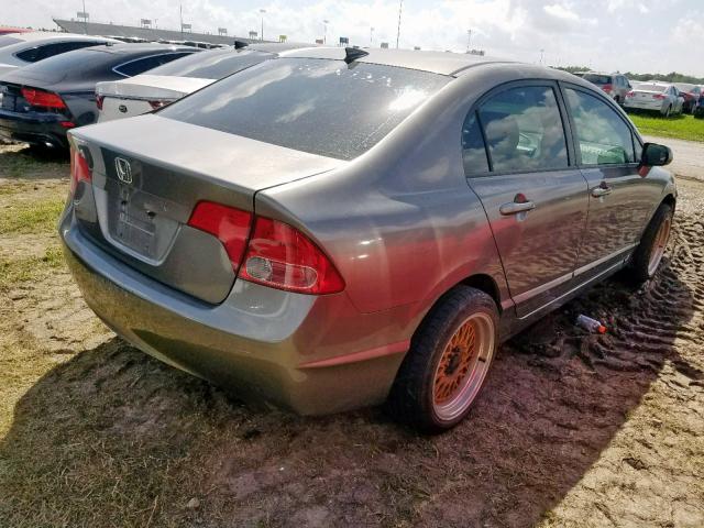 2HGFA15518H512652 - 2008 HONDA CIVIC LX BROWN photo 4