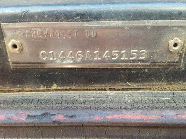 C1446A145153 - 1966 CHEVROLET C-10 BLACK photo 10