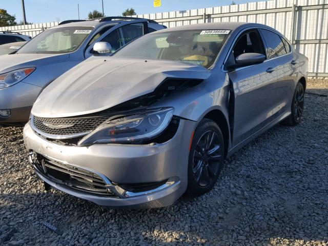 1C3CCCAB5FN749012 - 2015 CHRYSLER 200 LIMITE SILVER photo 2