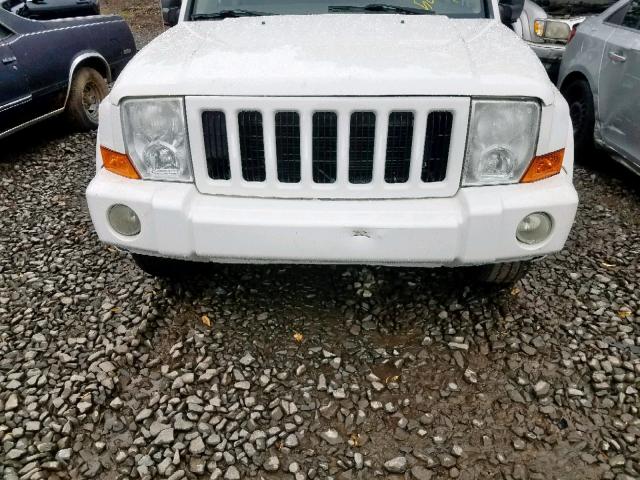 1J8HG48K66C233148 - 2006 JEEP COMMANDER თეთრი ფოტო 10