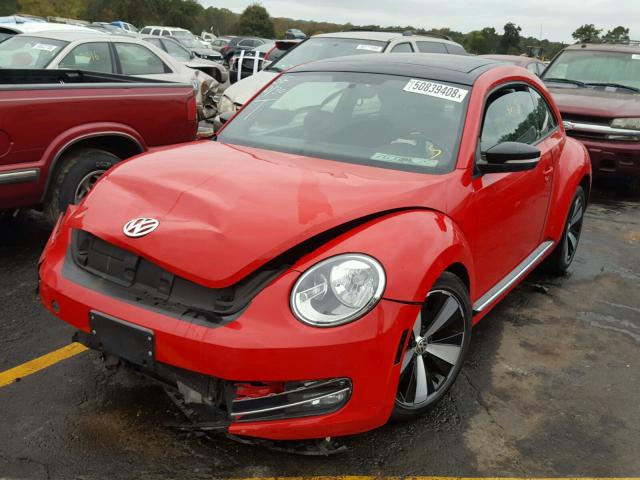 3VWVA7AT6CM626574 - 2012 VOLKSWAGEN BEETLE TUR RED photo 2