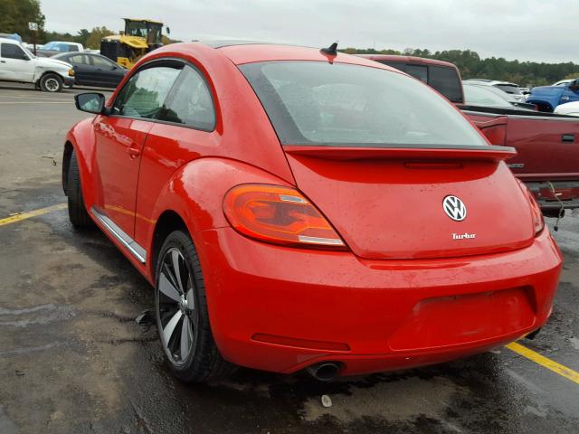 3VWVA7AT6CM626574 - 2012 VOLKSWAGEN BEETLE TUR RED photo 3