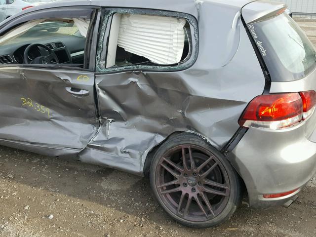 WVWAB7AJ4AW114452 - 2010 VOLKSWAGEN GOLF 灰色 照片 9