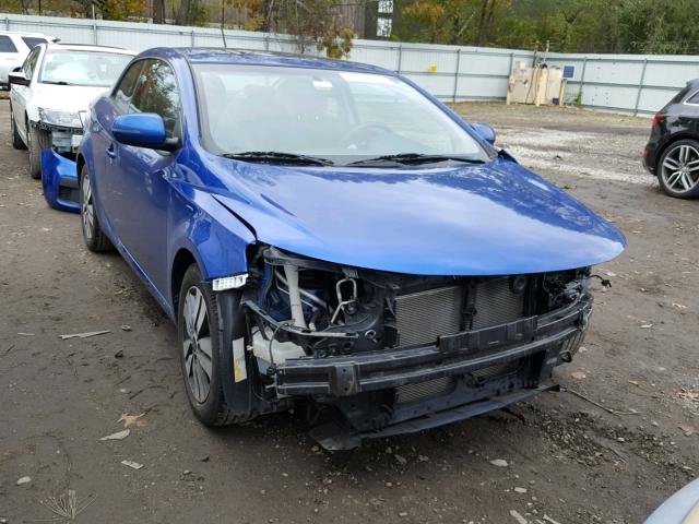 KNAFU6A24D5697549 - 2013 KIA FORTE EX BLUE photo 1