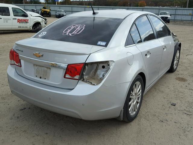 1G1PJ5SC0C7378968 - 2012 CHEVROLET CRUZE ECO SILVER photo 4