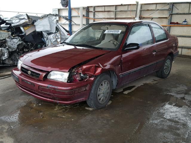 JT2EL56D6S0009267 - 1995 TOYOTA TERCEL DX MAROON photo 2