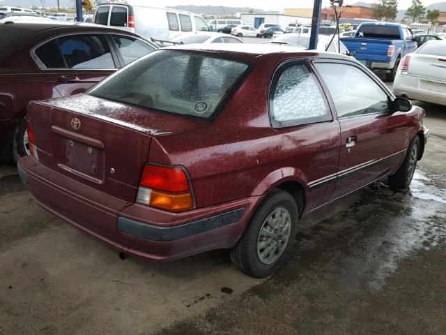 JT2EL56D6S0009267 - 1995 TOYOTA TERCEL DX MAROON photo 4