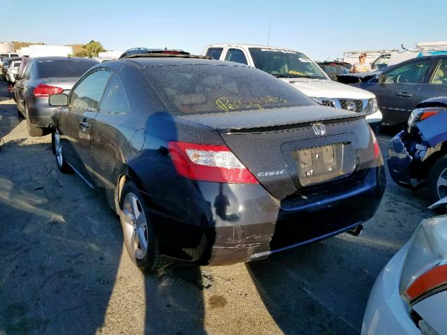 2HGFG12856H530226 - 2006 HONDA CIVIC EX BLACK photo 3