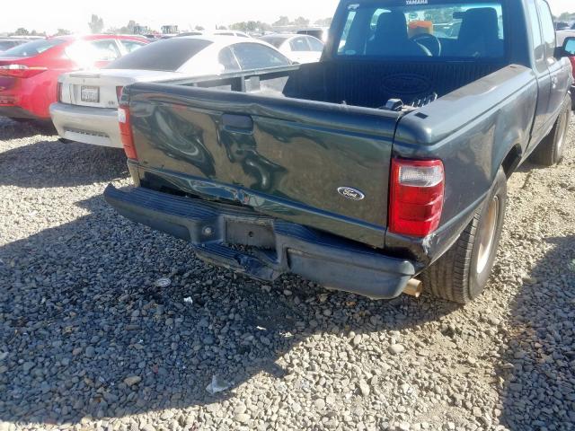 1FTYR14U34PA21675 - 2004 FORD RANGER SUP GREEN photo 9