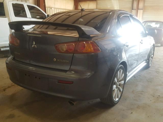 JA3AU86UX8U037691 - 2008 MITSUBISHI LANCER GTS GRAY photo 4