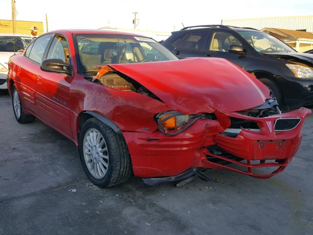 1G2NE52E7XM779434 - 1999 PONTIAC GRAND AM S RED photo 1