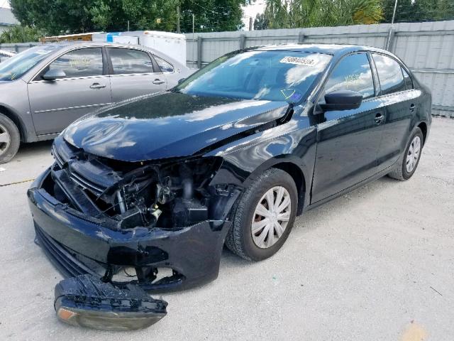 3VW2K7AJ3BM393461 - 2011 VOLKSWAGEN JETTA BASE 黑色 照片 2