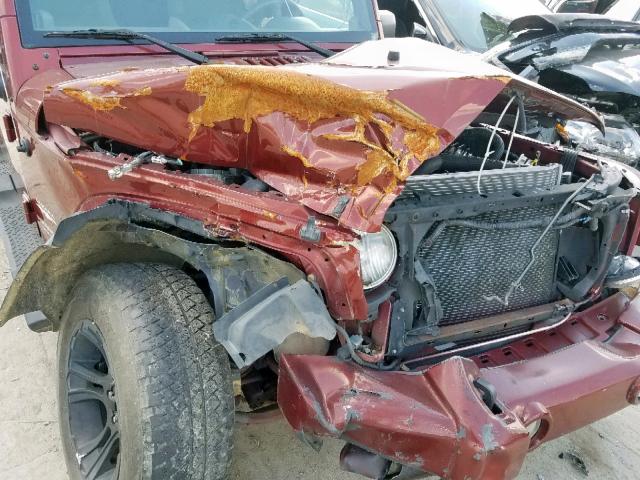 1J4GB59127L142919 - 2007 JEEP WRANGLER S BROWN photo 9