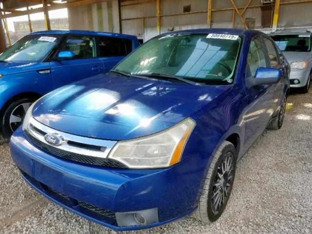 1FAHP36N49W159848 - 2009 FORD FOCUS SES BLUE photo 2