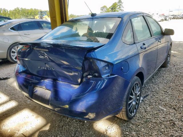 1FAHP36N49W159848 - 2009 FORD FOCUS SES BLUE photo 4