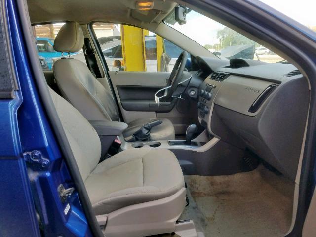 1FAHP36N49W159848 - 2009 FORD FOCUS SES BLUE photo 5