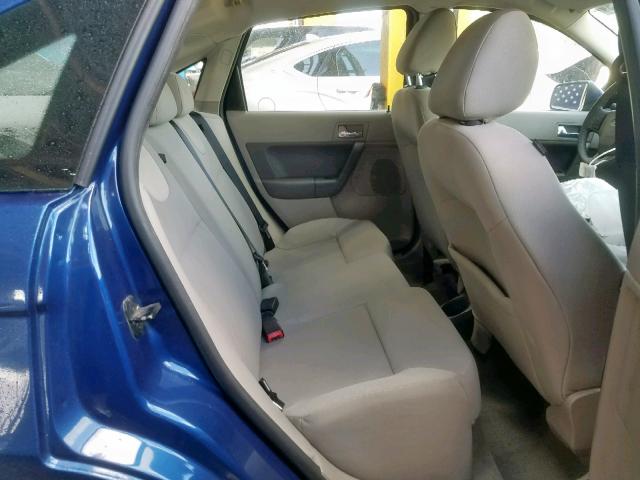 1FAHP36N49W159848 - 2009 FORD FOCUS SES BLUE photo 6