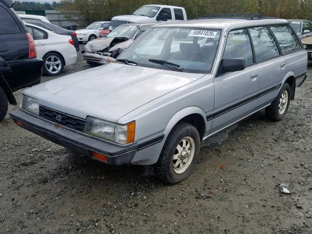 JF2AN53B0GE484072 - 1986 SUBARU GL 4WD SILVER photo 2