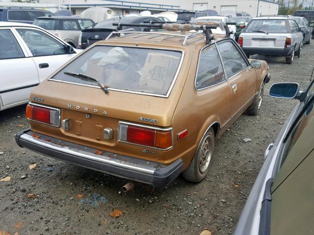 SJE2021869 - 1977 HONDA ACCORD TAN photo 4