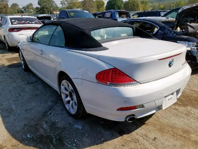 WBAEK13557CN84074 - 2007 BMW 650 I WHITE photo 3