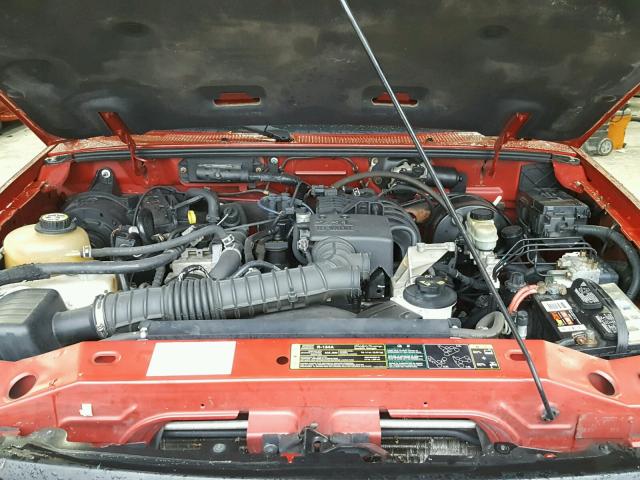 1FTYR10D04PA36074 - 2004 FORD RANGER RED photo 7