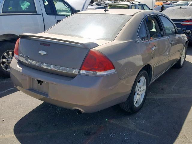 2G1WU58R979311210 - 2007 CHEVROLET IMPALA LTZ BEIGE photo 4