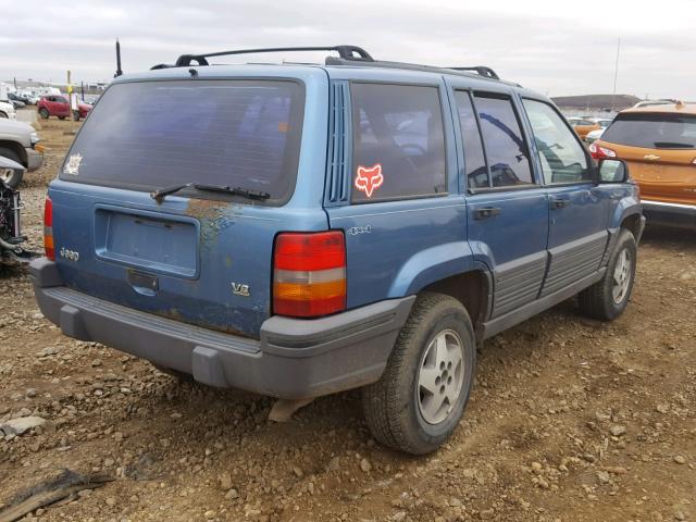 1J4GZ58Y5RC185275 - 1994 JEEP GRAND CHER BLUE photo 4