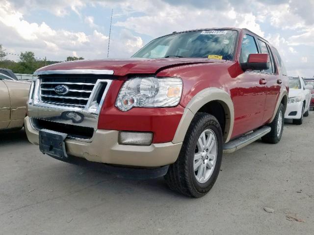 1FMEU7EE3AUA87180 - 2010 FORD EXPLORER E MAROON photo 2