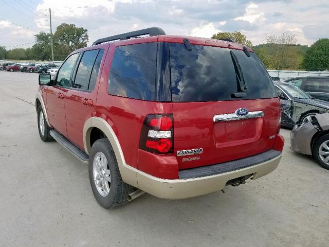 1FMEU7EE3AUA87180 - 2010 FORD EXPLORER E MAROON photo 3