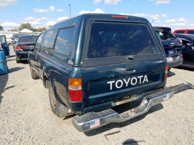 4TARN81P7RZ274464 - 1994 TOYOTA PICKUP 1/2 GREEN photo 3