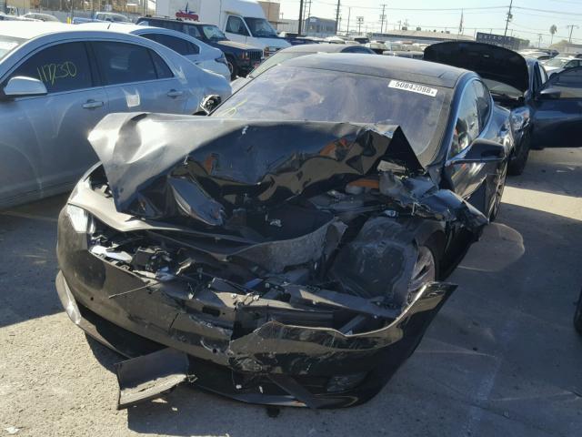 5YJSA1E19HF183201 - 2017 TESLA MODEL S Սև լուսանկար 2