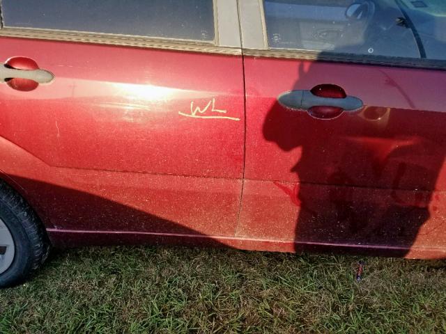 1FAHP34NX7W180137 - 2007 FORD FOCUS ZX4 BURGUNDY photo 9