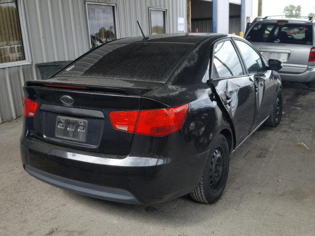 KNAFU4A23A5268645 - 2010 KIA FORTE EX BLACK photo 4