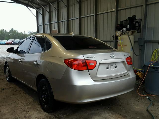 KMHDU46D49U680350 - 2009 HYUNDAI ELANTRA GL GOLD photo 3