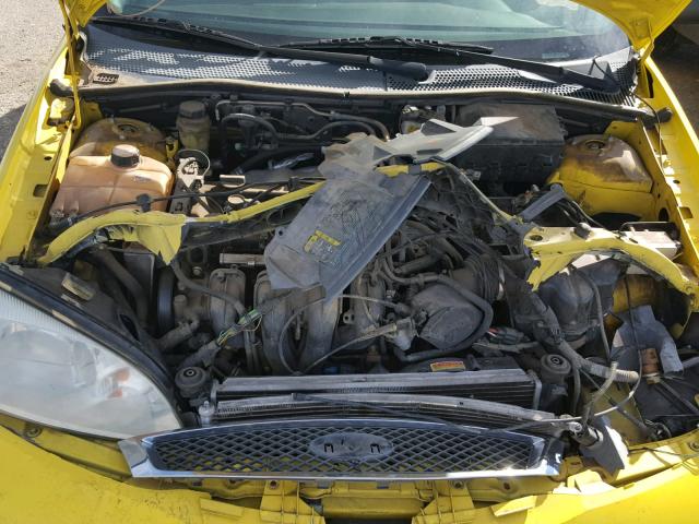 3FAFP31N95R111905 - 2005 FORD FOCUS ZX3 YELLOW photo 7