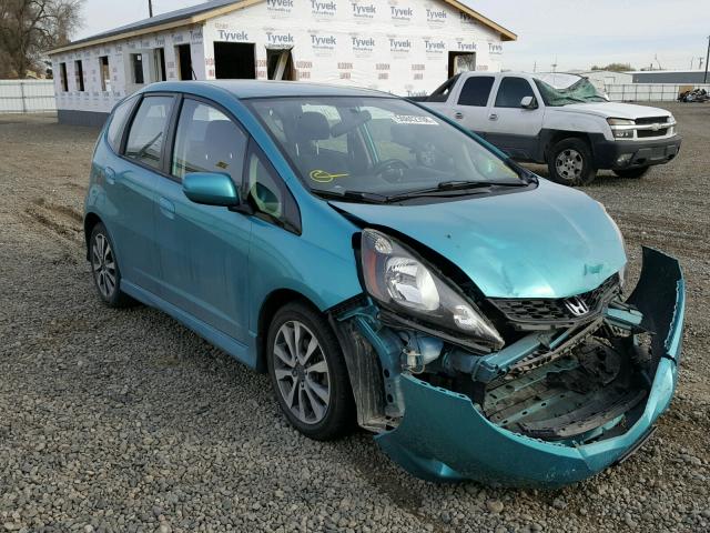 JHMGE8H59CC025835 - 2012 HONDA FIT SPORT BLUE photo 1