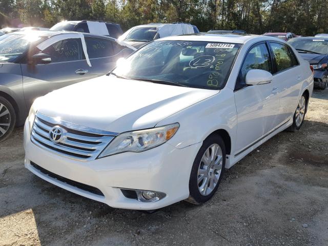 4T1BK3DB5BU373445 - 2011 TOYOTA AVALON BAS WHITE photo 2