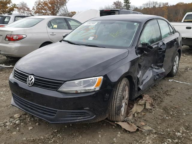 3VW2K7AJ5DM246982 - 2013 VOLKSWAGEN JETTA BASE BLACK photo 2