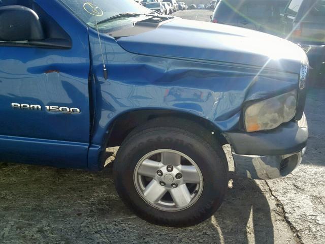 1D7HA18N13S360589 - 2003 DODGE RAM 1500 S BLUE photo 9