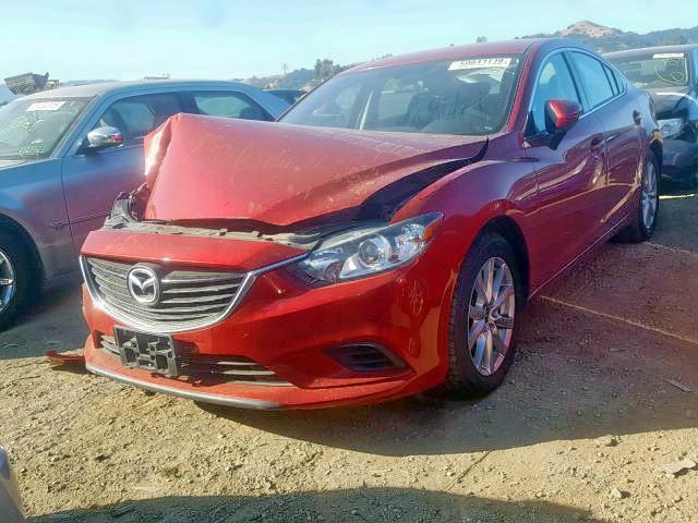 JM1GJ1U52F1217513 - 2015 MAZDA 6 SPORT RED photo 2