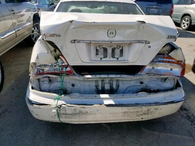 JH4KA96672C006416 - 2002 ACURA 3.5RL WHITE photo 9