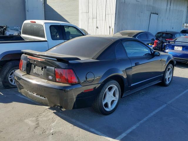 1FAFP42X42F210758 - 2002 FORD MUSTANG GT BLACK photo 4