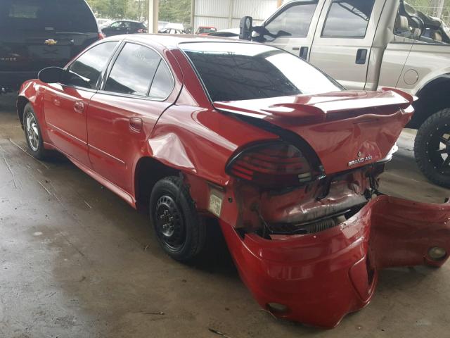 1G2NF52E04C245545 - 2004 PONTIAC GRAND AM S RED photo 3